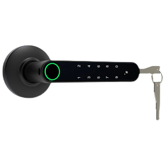 Tuya Bluetooth Smart Door Lock with Fingerprint/Password/APP/Key Unlock and Anti-theft Gateway