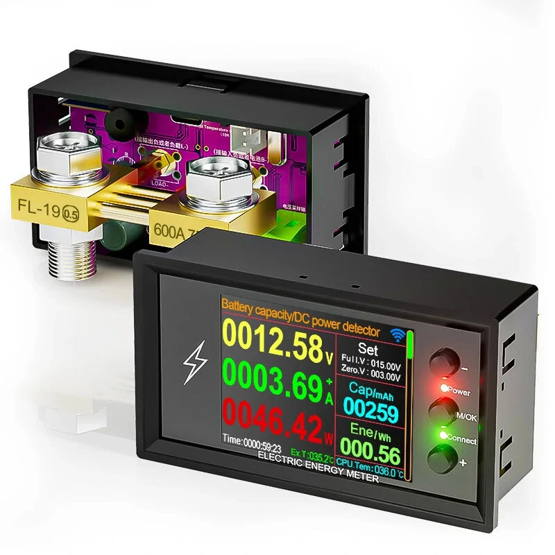 DT20W Smart Lithium Battery Tester 420V 600A with WiFi Tuya App and Digital Display