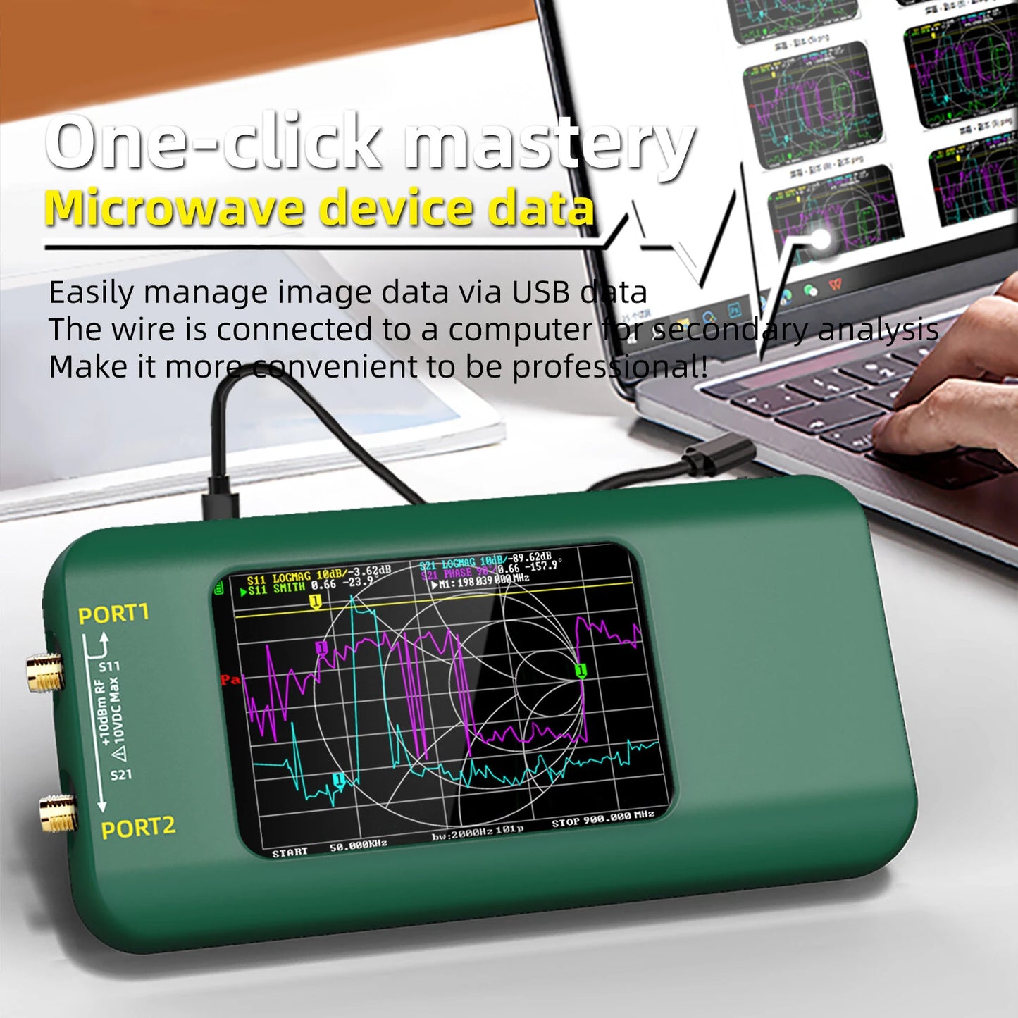 BSIDE P5 Vector Network Analyzer, 10kHz-15GHz, 3.98-inch TFT Display, 3000mAh Battery, Calibration Kit Included