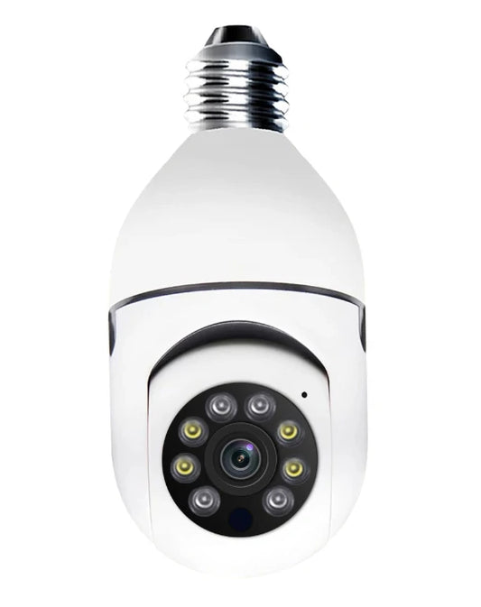 4MP WiFi IP Camera with Motion Detection & Mobile Tracking, E27 Bulb Design, Alarm & App Push, Alexa & Google Home Compatible