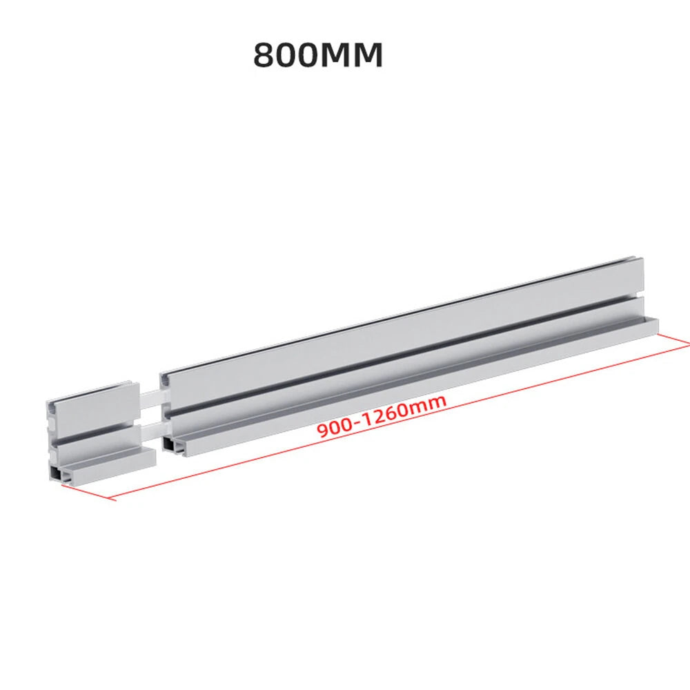 Fonson Adjustable T-Track Miter Saw Fence with Laser Measure, 75 & 400-1000mm Options for Table Saws, Band Saws & Cabinet Saws