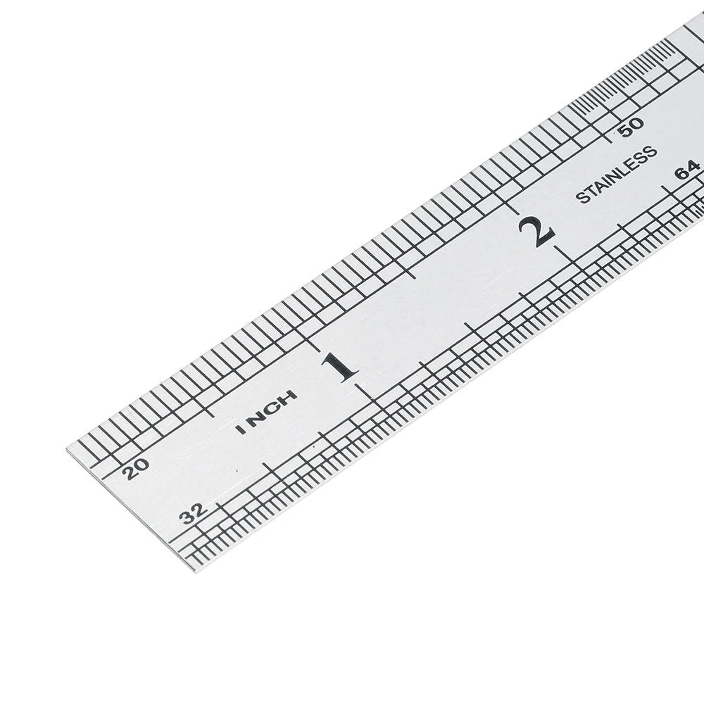Thickened Stainless Steel Ruler 150-1200mm with Metric & Inch Scales for Woodworking