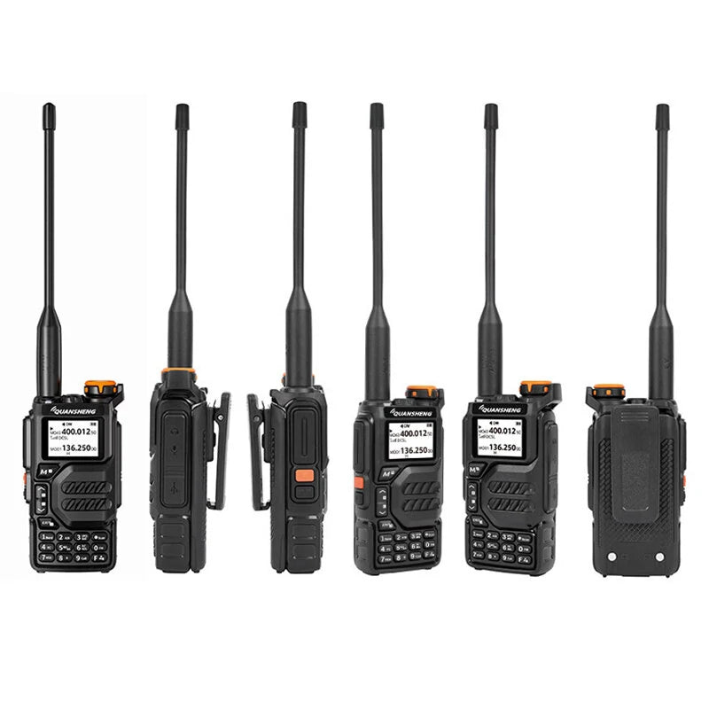 QUANSHENG UV-K5 5W High-Power Multi-Band Walkie Talkie with Air Band, NOAA, DTMF, Scrambler, and LED Flashlight