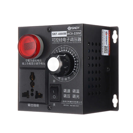 4000W AC 220V Variable Voltage Motor & Fan Speed Controller