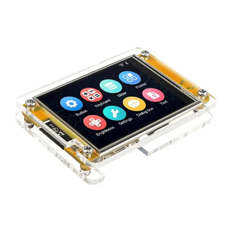 2.8 ESP32 MCU Smart Display Module for Arduino: LVGL, WiFi, Bluetooth, Touchscreen, 240x320 TFT LCD with Free Tutorials