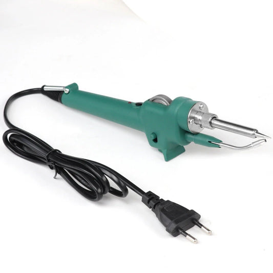 Adjustable Soldering Iron Kit 80W/120W with Ceramic Heating, Manual Solder Feed, 500/550°C, 110/220V, EU/US Plug