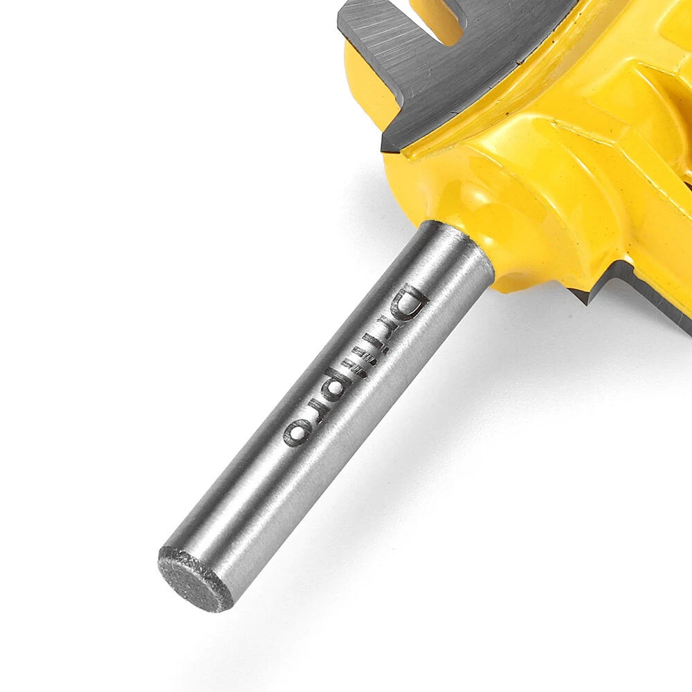 Drillpro Reversible T-Slot Finger Joint Router Bit - 1/2 or 1/4 Inch Shank for Woodworking
