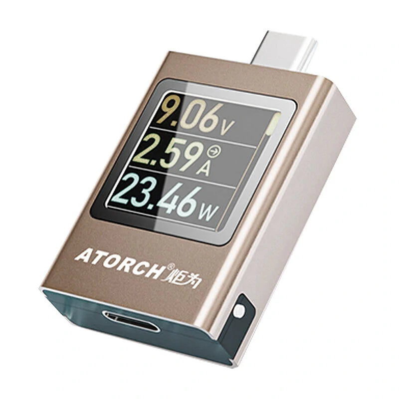 ATORCH AT085C PD3.1 600W Digital Voltage Ammeter Type-C Power Bank Mobile Charger Tester