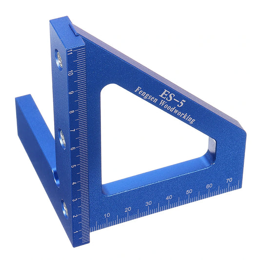 Aluminum Alloy Woodworking Scribing T-Ruler - 3D Miter Angle Square Layout, 45/90 Degree Measuring Tool