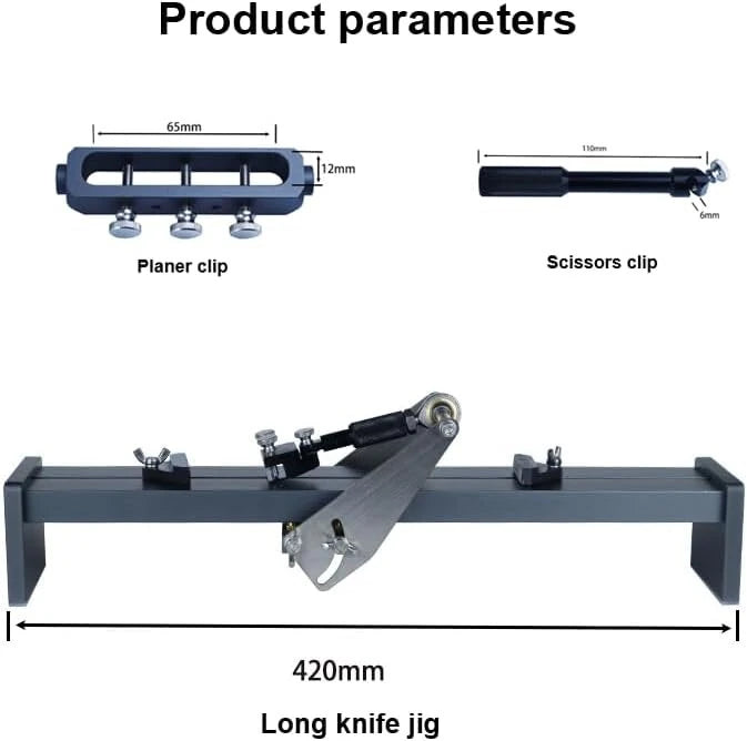 Manual Aluminum Knife Sharpener: Fixed Angle Grinder for Woodworking, Chisels, Scissors & Planers