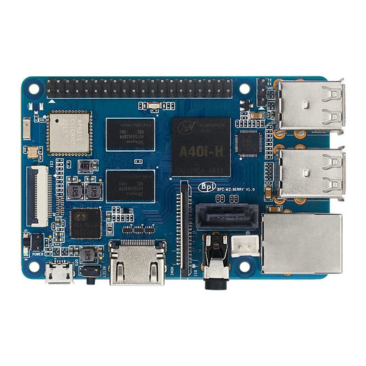 Banana Pi BPI-M2 Berry Quad Core Development Board with WiFi, Bluetooth, SATA, Gigabit Ethernet, Allwinner R40 CPU, 1GB DDR