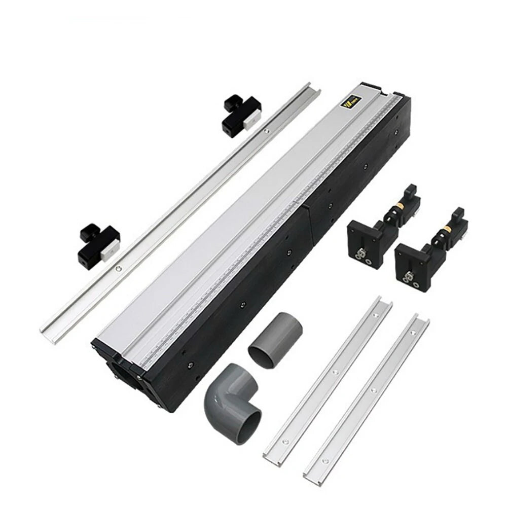 Aluminium Router Table Fence with Sliding Brackets for Woodworking & DIY Workbenches
