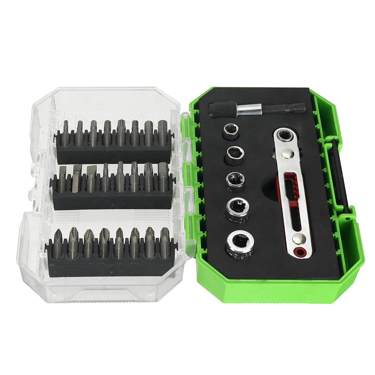 31-Piece Screwdriver & Mini Ratchet Wrench Set - Socket & Screw Head Combo Toolkit