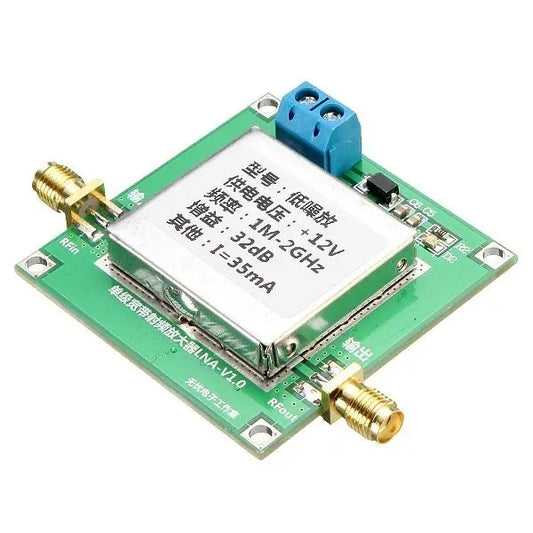Broadband RF Low Noise Amplifier Module 32dB 1M-2000MHz 2GHz DC 12V