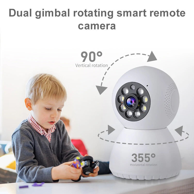 1080P PTZ Outdoor IP Security Camera with Infrared Night Vision, Motion Detection, Two-Way Intercom, and APP Remote Control