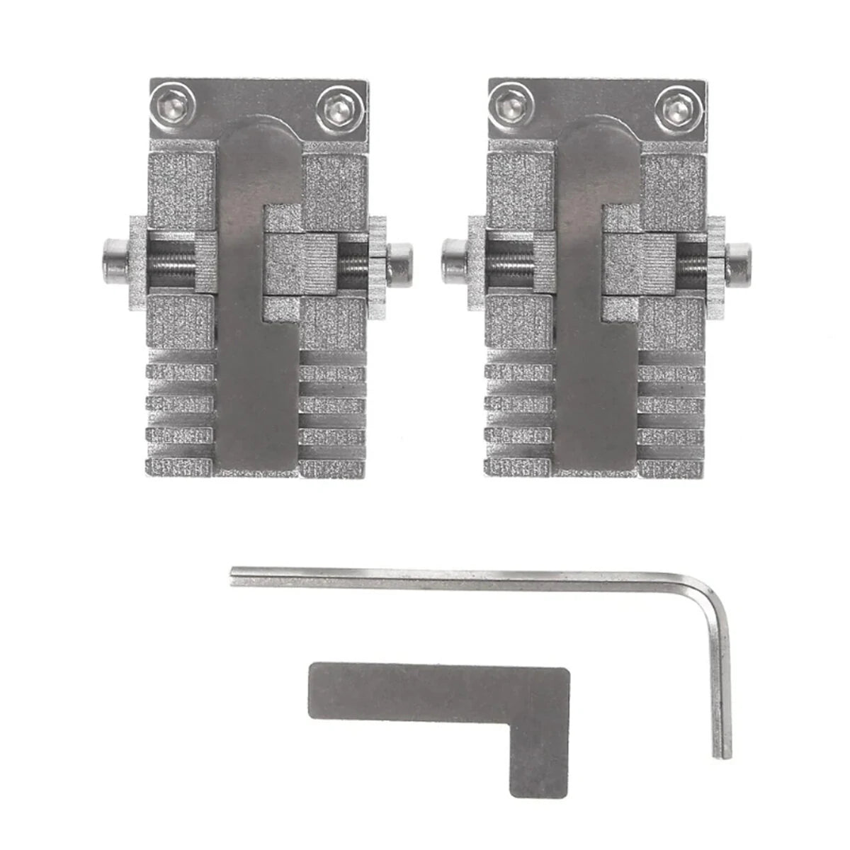 Durable Stainless Steel Universal Key Machine Clamp Set for Precise Key Cutting - Ideal for Car & Household Keys