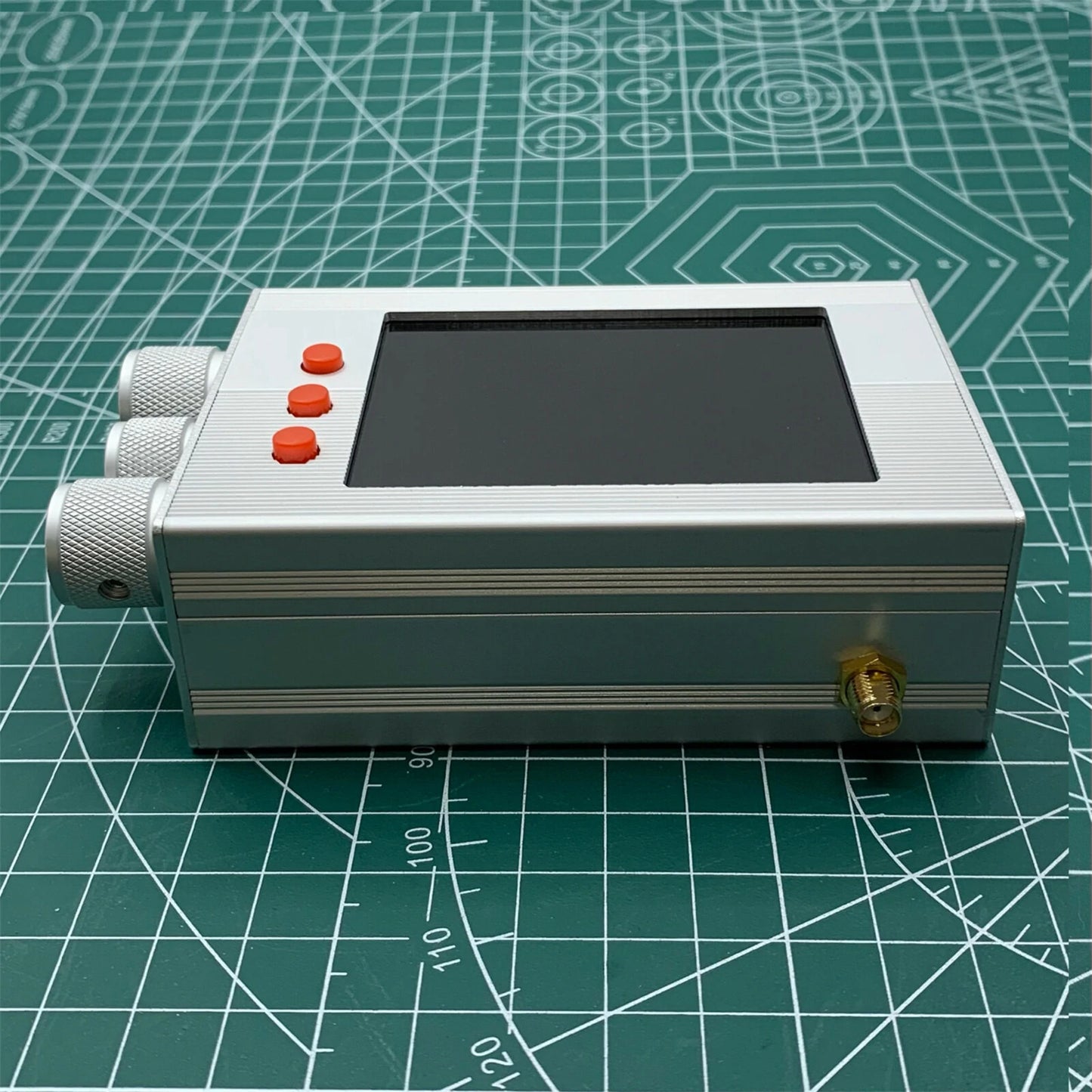 TEF6686 Full Band Radio Receiver: FM/AM/Shortwave HF/LW with Aluminum Housing & Circular BB Antenna
