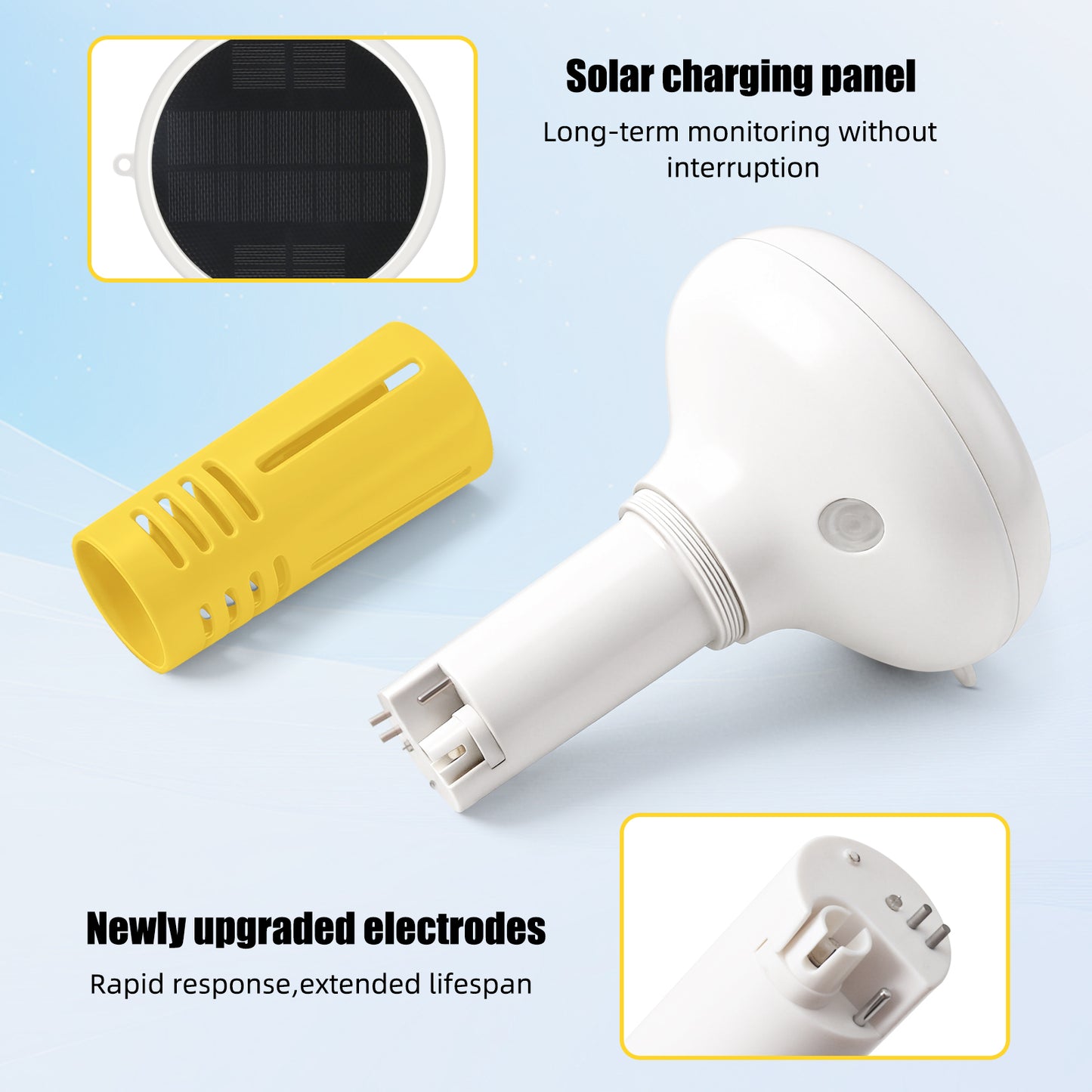 Solar-Powered Tuya Zigbee Pool Water Quality Tester – 7-in-1 Smart Floating Monitor (pH / Chlorine / ORP / Salinity / EC / TDS / Temperature)