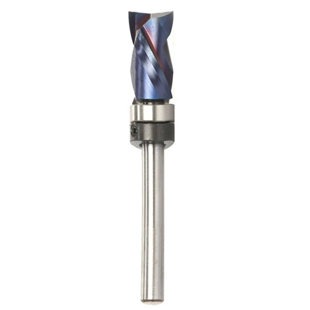 High-End Blue Nano Coated Milling Cutter with Extended Hard Alloy Shaft for Precision Woodworking