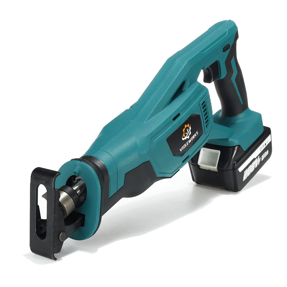 VIOLEWORKS 18V Cordless Reciprocating Saw with 4 Blades, Includes 1/2 Batteries for Woodworking Tasks