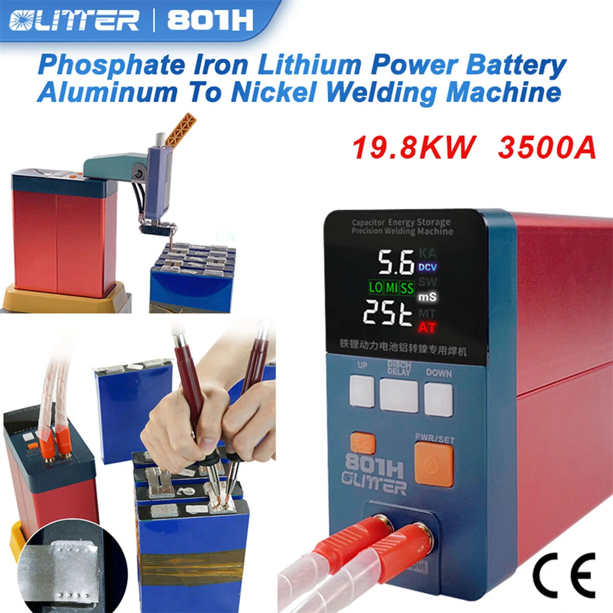 GLITTER 801H Dual Function Welding Tool: High-Efficiency with Nickel and Pure Nickel Modes, Ultra-Low Resistance & Double Pulse Welding