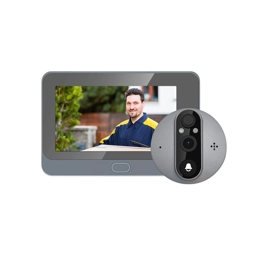 Smart WiFi Peephole Camera 1080P | Tuya Wireless Doorbell with Night Vision