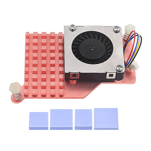 Pure Copper Cooling Fan & Heatsink Blower for Raspberry Pi 5