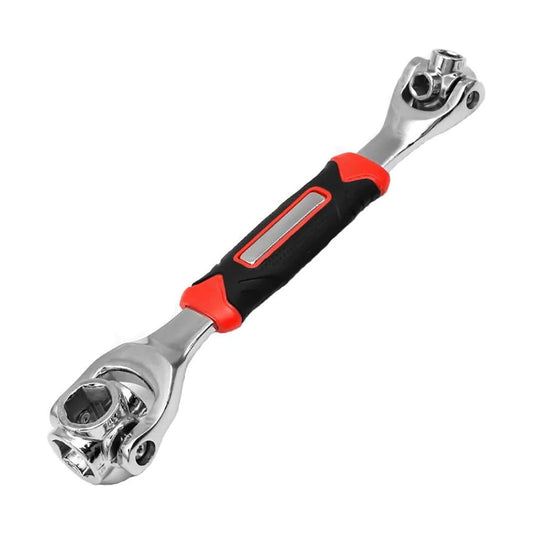 52-in-1 Multi-Functional Socket Wrench Set with 8-19mm Non-Slip Handle & Rotating Bone Design