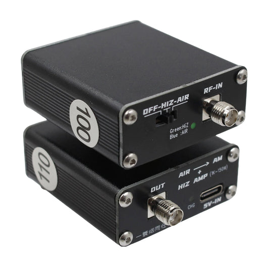 2-in-1 Aviation to Shortwave Converter with Amplifier, 118MHz-138MHz Range, Long Battery, USB-C Charging - Perfect for Radio Listening & Travel
