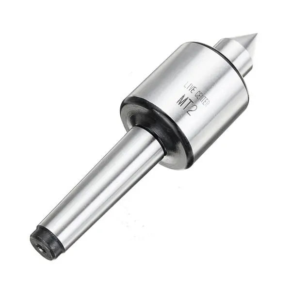 MT2 Lathe Live Center Taper Tool with Triple Ball Bearings, Alloy Steel, 0.000197 Inch Accuracy