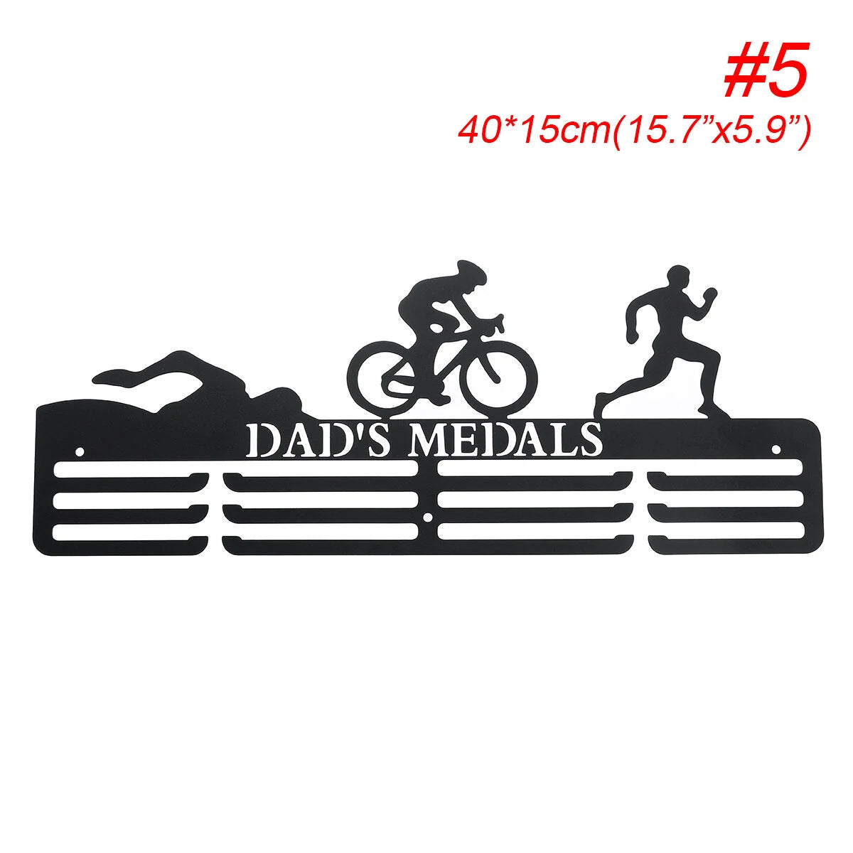 6 Styles Black Sports Medal Hanger Award Display Rack