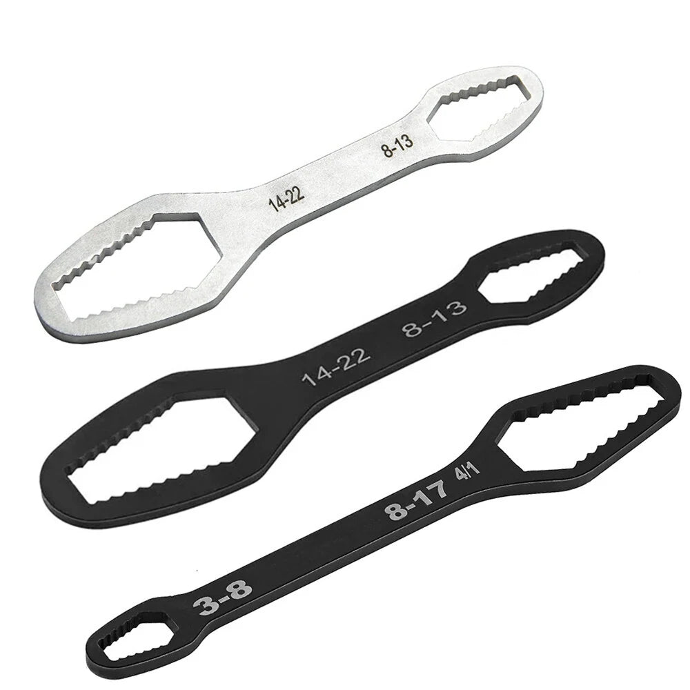 Universal Adjustable Double-head Torx Spanner Wrench 8-22mm Hand Tool for Auto Repair