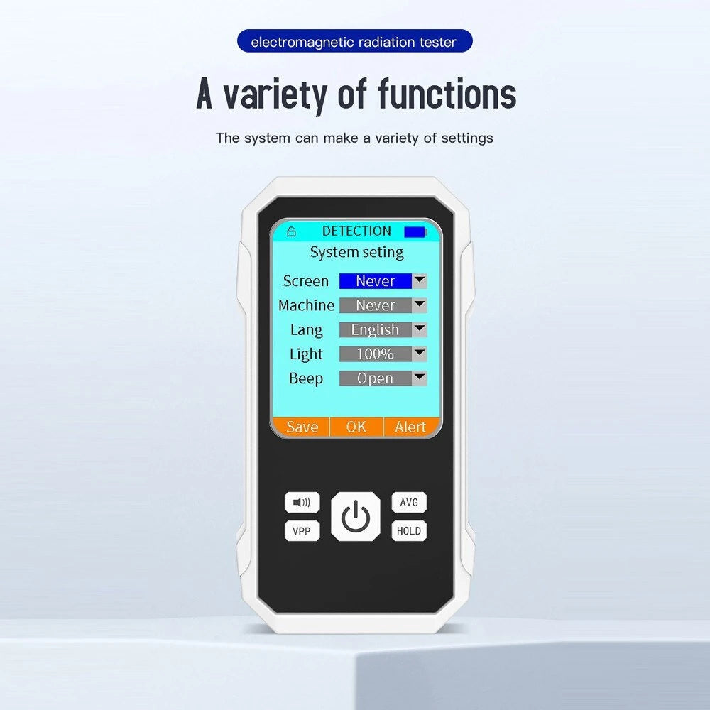 3-in-1 Handheld EMF Meter: Multifunctional Electromagnetic, RF, and Magnetic Field Tester