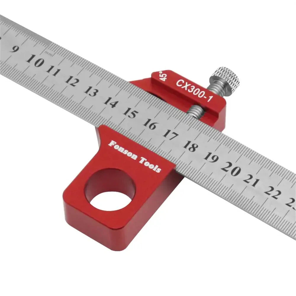 Precision Etched 0-300mm Combination Carpenter Square Ruler with 45/90 Degree Markings