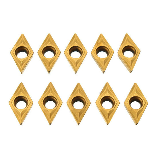 DCMT070204 YBC251 Carbide Inserts, 10pcs for SDNCN1010H07/SDNCN1212H07 Turning Tool Holders