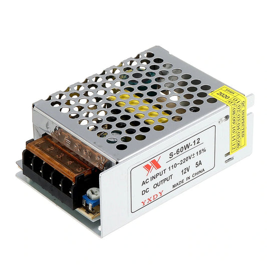 Geekcreit® 60W AC 100-240V to DC 12V 5A Power Supply Adapter for LED Strip Lights