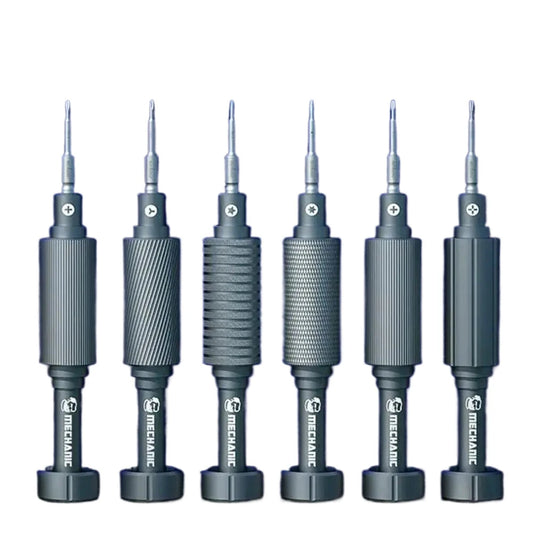 6-in-1 Precision Mini Screwdriver Set with Magnetic Silicon-Magnesium Alloy for iPhone & Samsung Repair