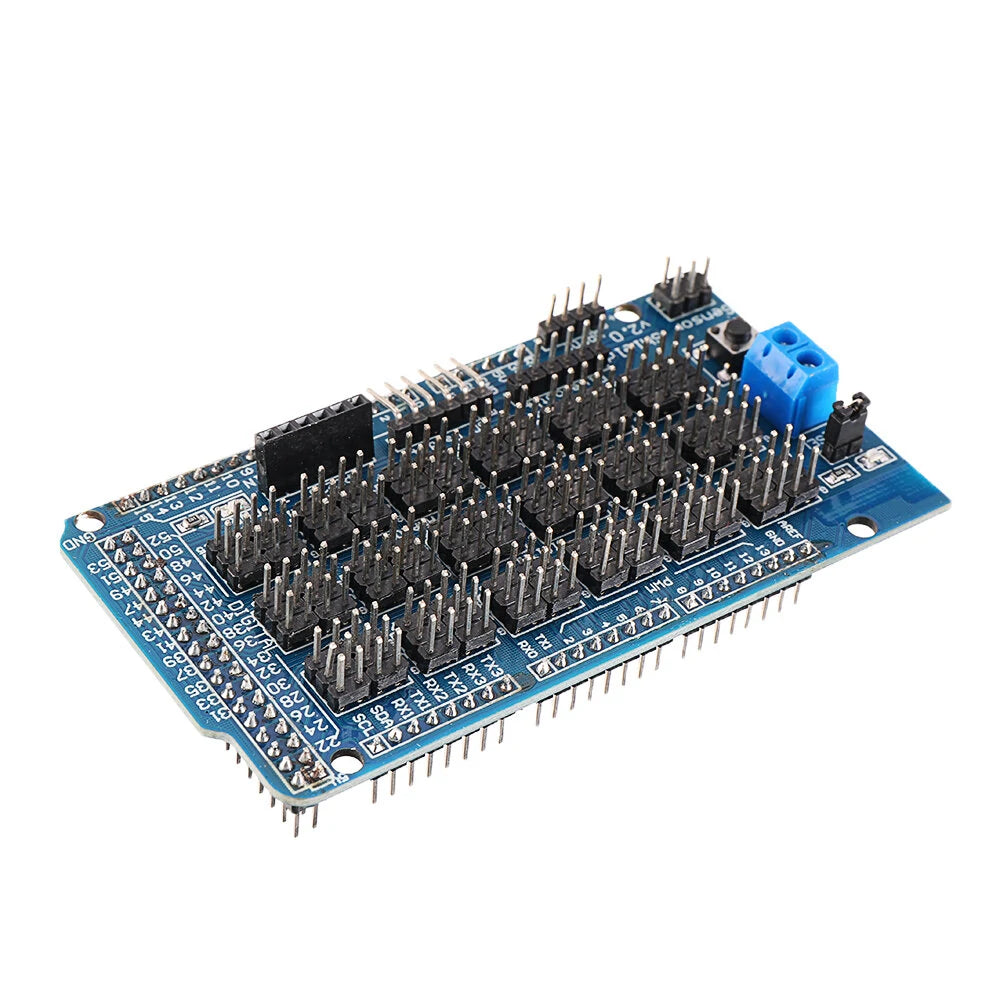 Geekcreit MEGA Sensor Shield V2.0 Expansion Board for ATMEGA 2560 R3 - Compatible with Official Arduino Boards