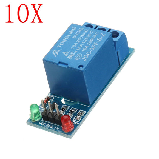 10pcs 5V 1-Channel Relay Module Board Low Level Trigger DC AC 220V