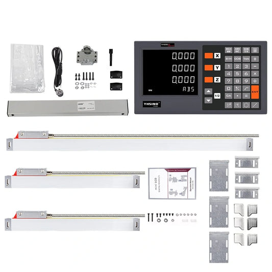 YHSINO YH200-3 Optical Linear Scale: High Precision, Durable Aluminum Zinc Alloy, Large Display, Quick Signal, 150-1000mm