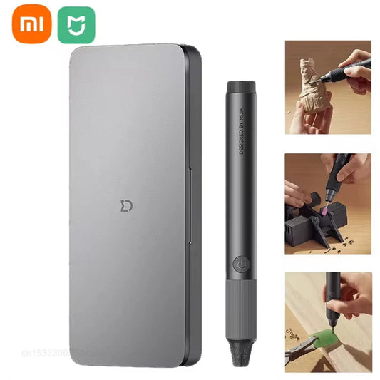 Cordless Electric Engraving Pen Set, Mini Drill, Variable Speed, Rechargeable 800mAh Battery, 16 Grinding Bits - Xiaomi Mijia