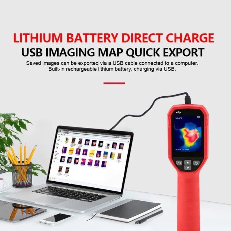 Handheld UNI-T UTi120S Infrared Thermal Imager 120x90, -20℃~400℃ Temperature Range for PCB Circuit & Industrial Testing