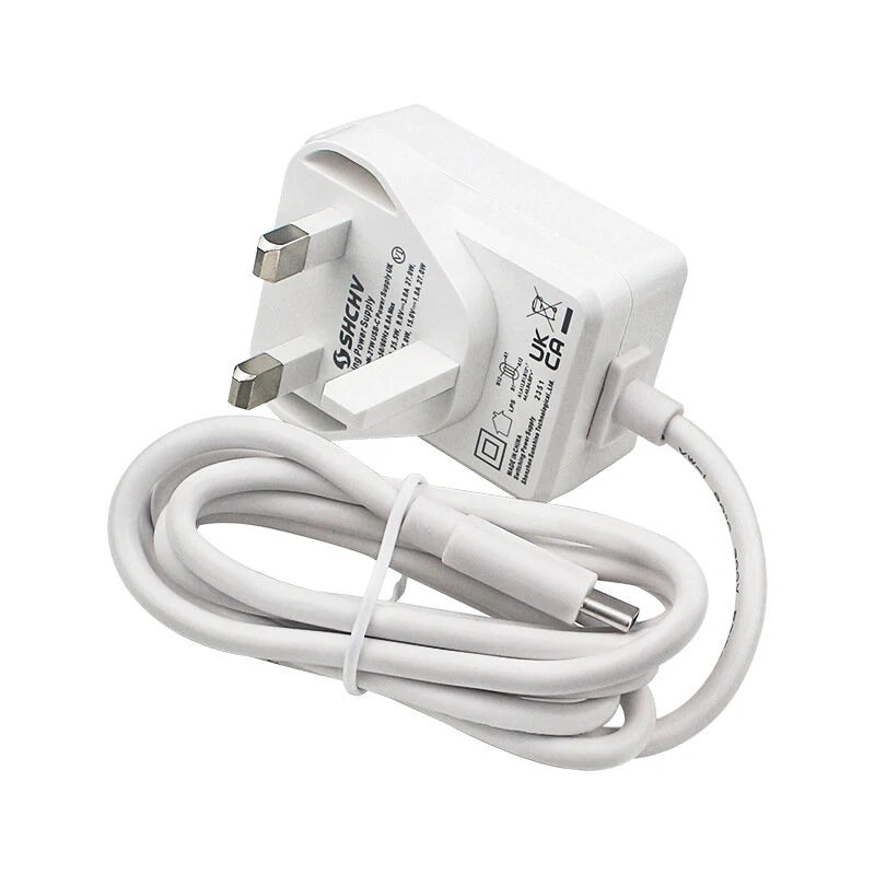 27W USB-C Charger for Raspberry Pi 5 - 5.1V 5A Power Supply with EU/US/UK Plug Adapter