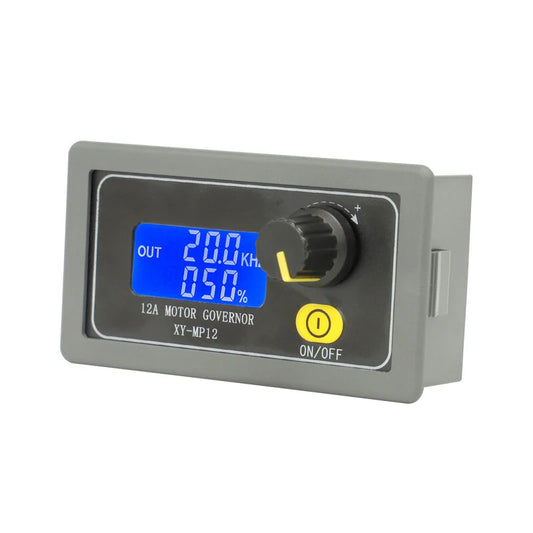 12A 360W DC Motor Speed Controller PWM Adjustable Regulator with LED Dimming & Slow Start/Stop Encoder
