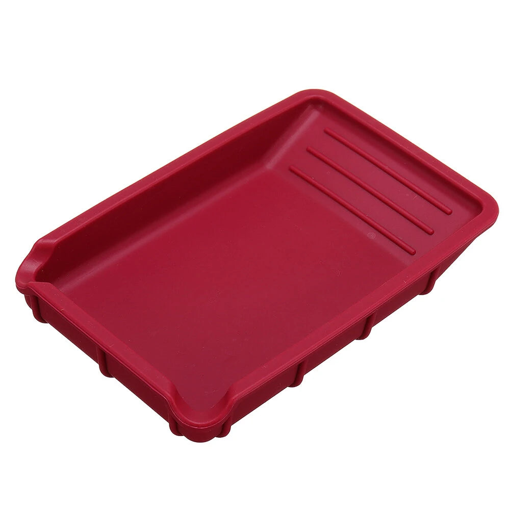 4-Piece Silicone Glue Kit: Dual Brush, Flat Scraper & Glue Tray for Woodworking