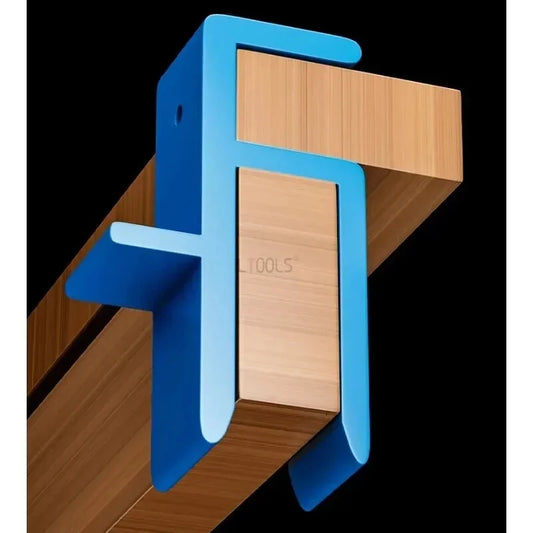 Compact & Portable Wardrobe Jig Fixing Clamp 16-18mm - Durable Carpentry Tool for Precise Marking