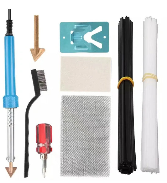 Electric Thermal Stapler & Soldering Iron Kit for Car Bumper & Plastic Repair with PP Glue Stick