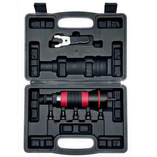 Versatile Electric Rivet Gun Head Set with Rubber Coating - Enhanced Grip for Effortless DIY Riveting