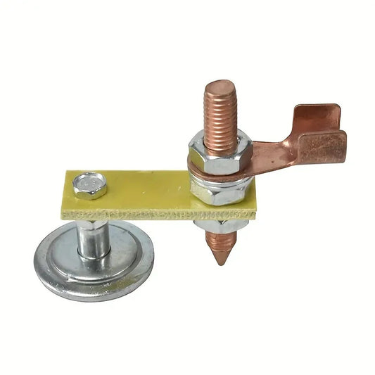 Copper Magnetic Welding Support - 35mm Disc, Single/Double Head for Electric Welding Ground Clamp
