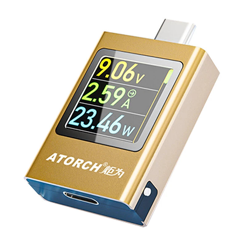 ATORCH AT085C PD3.1 600W Digital Voltage Ammeter Type-C Power Bank Mobile Charger Tester